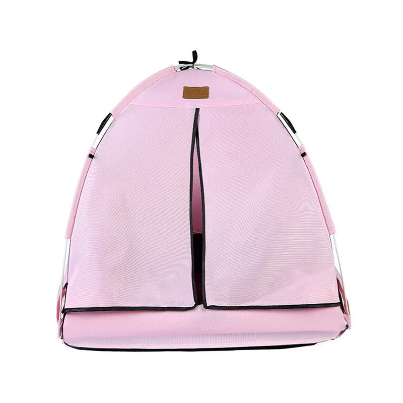 Pink Hoomall собака кошка кровать и диван палатка дом Всесезонная грязеотталкивающая мягкая кровать с двухсторонней моющаяся подушка Товары для домашних животных - Цвет: Pink