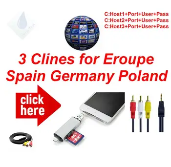 

FREESAT With 1 Year Europe cline 3/4/6/8 lines Spain Germany UK French Polsat NL Channels Satellite receiver DVBS2 set top box