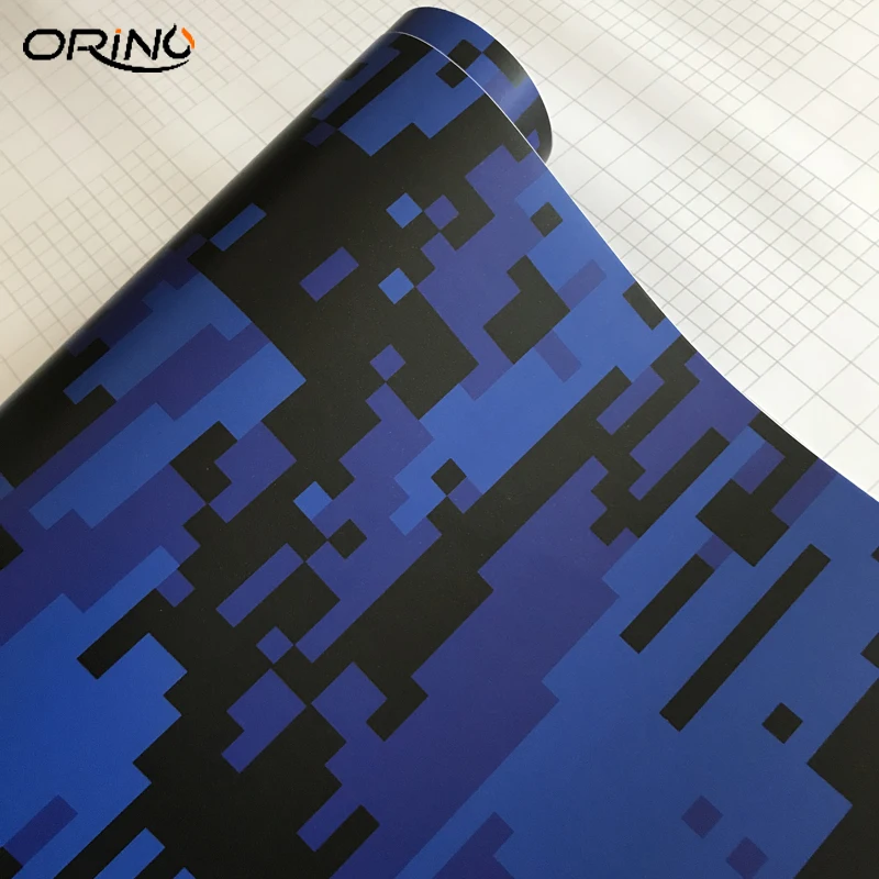 Blue Digtial Vinyl Film Sticker-3