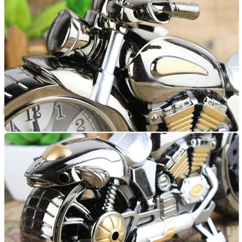 

Cute Fashion Motorcycle Shape Alarm Clock Home Birthday Gift Clock Motorbike New