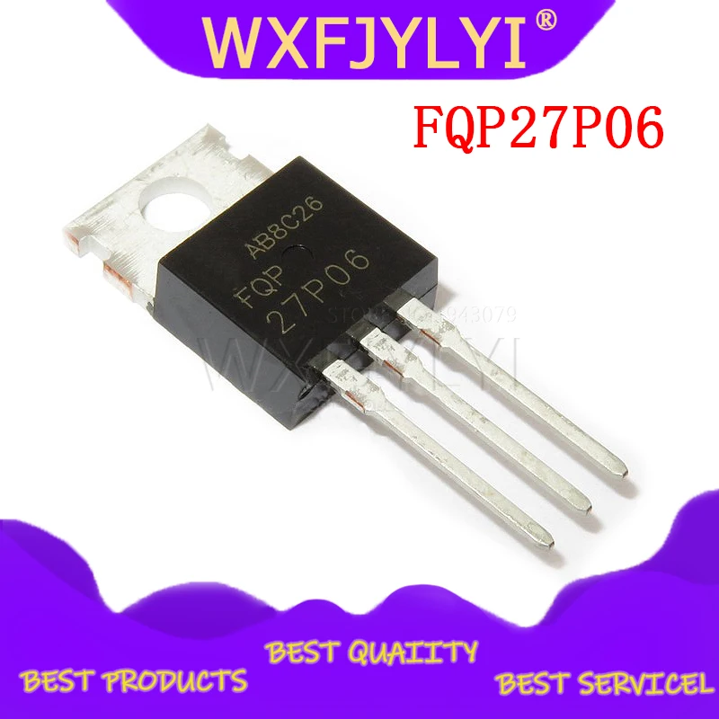 10 шт. FQP27P06 TO220 27P06-220 60V 27A новый оригинальный | Электронные компоненты и