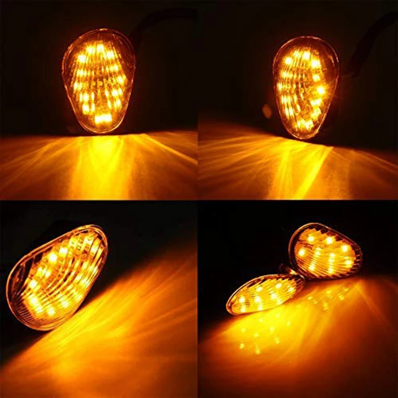 Из 2 предметов светодиодный индикатор сигнала поворота светильник LED лампа заподлицо для Yamaha YZF R1 R3 R6 R6S FZ6 FZ1 ФЗ Fazer FZ6R FZ07 FZ8 FZ09 TMAX MT-0