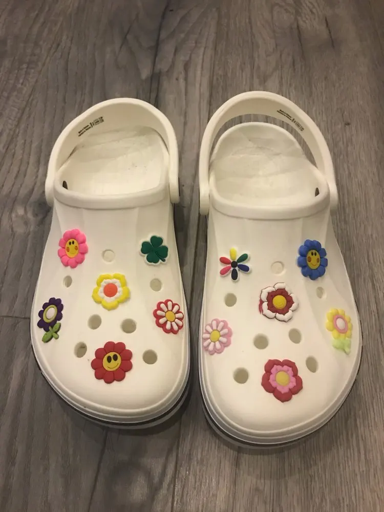 500 шт Микки принцесса тролли Мстители Улица Сезам ПВХ обувные патчи для обуви