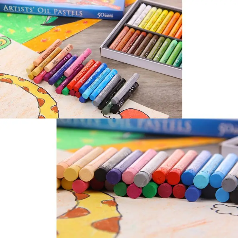 48 Colors Oil Pastel for Artist Student Graffiti Soft Pastel Painting Drawing Pen School Stationery