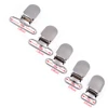 5pcs/lot Suspender Clips Rectangle Inserts Silver Tone Metal DIY Brace Accessories Hardware 20/25/30/35mm ► Photo 2/6