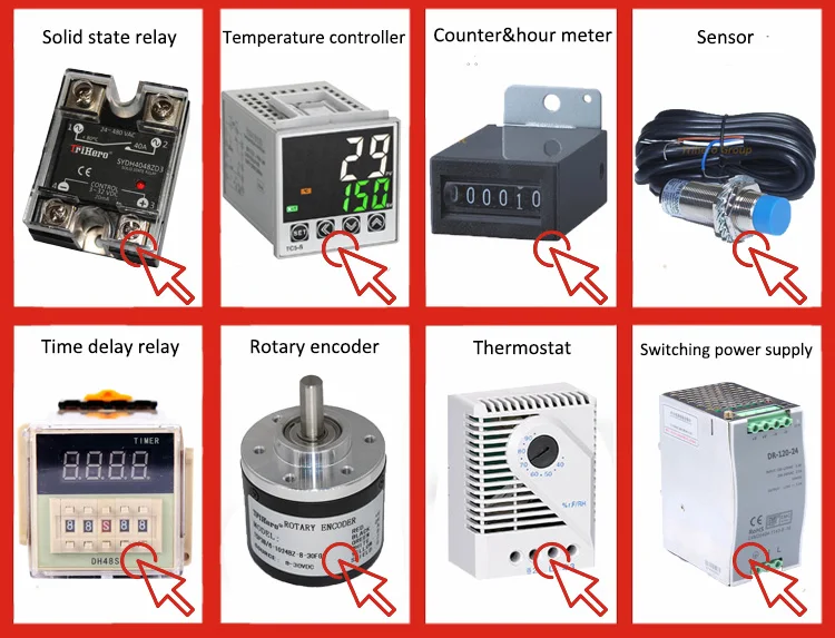Contator de Estado Dissipador de Calor Relé de Estado Sólido em Trilho Sólido Monofásico-zero-cross-com Din Hsr-sl Ssr 25a ac - 20 monofásico-zero-cross-com dissipador de calor, relé de estado