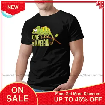 

Chameleon T Shirt One In A Chameleon T-Shirt Cotton Short-Sleeve Tee Shirt Oversized Man Basic Print Tshirt