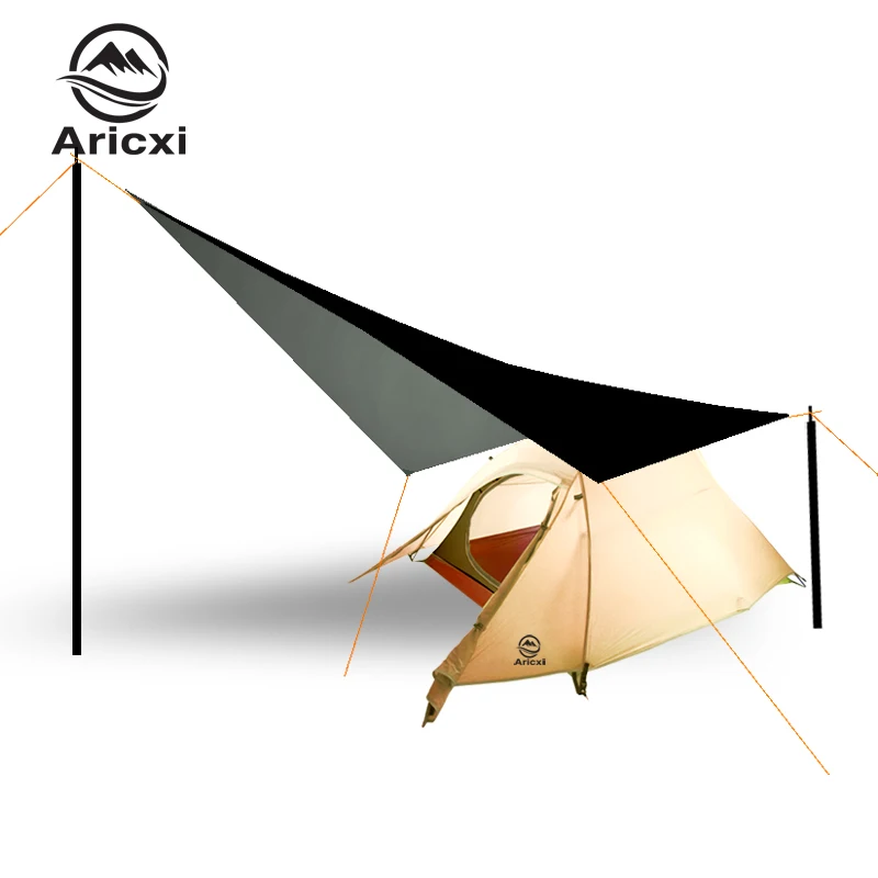 Geertop 10 Pack Aluminum Tent Pegs Heavy Duty Lightweight Camping Winter Y Tent Peg Outdoor Garden
