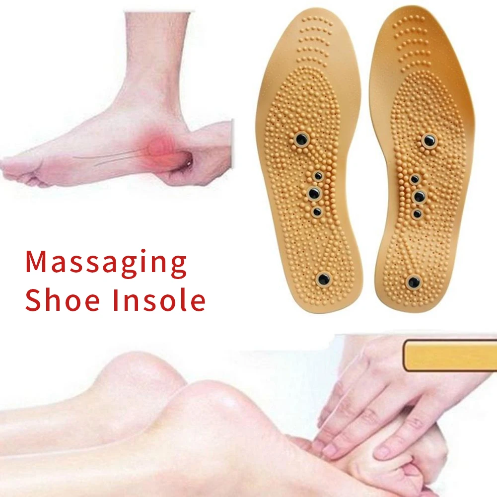 1 пара Рефлексология забота о здоровье дышащий Акупрессура унисекс продвижение магнитного массажа стельки для обуви симпатичная терапия