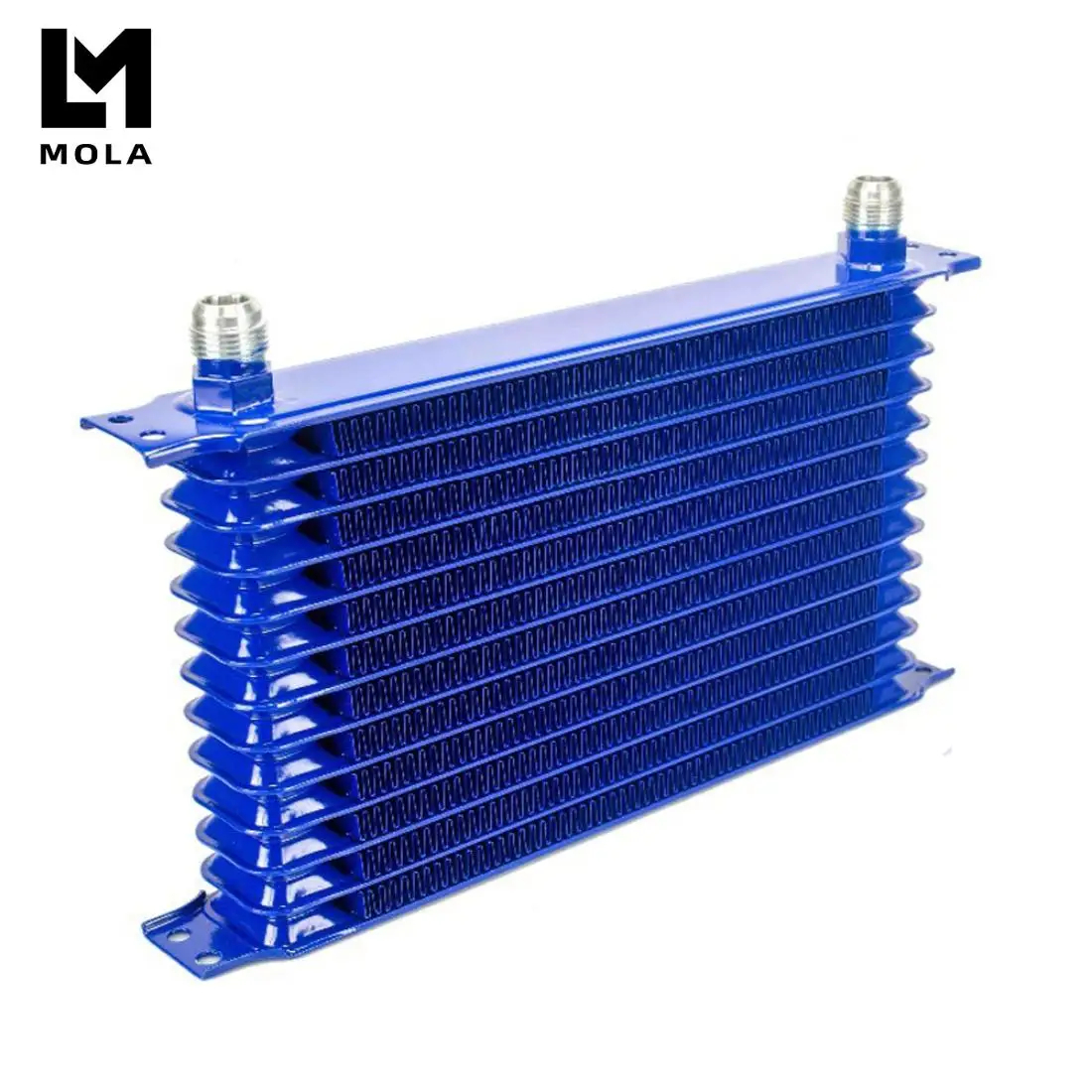 

Universal 13 Row Oil Cooler 10AN 10 AN Universal Engine Transmission Oil Cooler Kit Trust type Blue 5113B