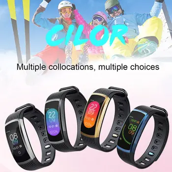 

Men Women Smart Bracelet Continuous Heart Rate Detection Waterproof Intelligent Bt Wearable Sports Pedometer Activity Tracker