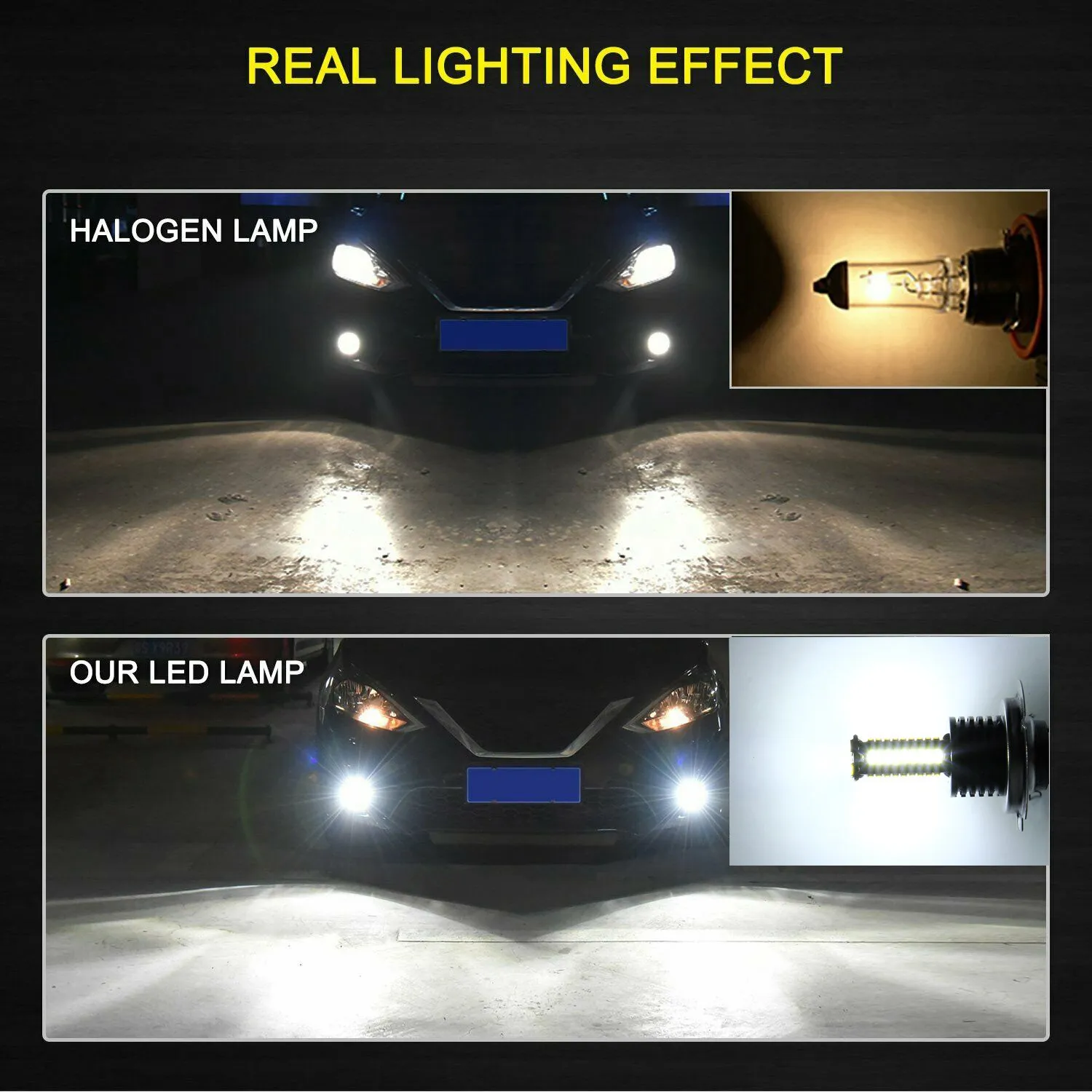 2 шт. H7 светодиодный туман светильник лампы DRL 3200 люмен супер яркий 84-SMD 12V 24V H7 светодиодный Замена лампы для автомобилей, грузовых автомобилей, 6000K белый