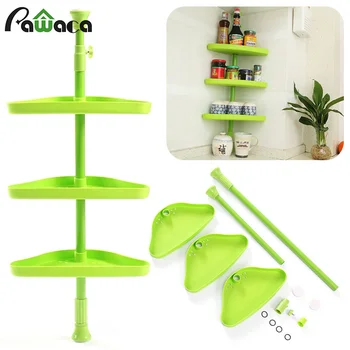 

Upright Kitchen Rack 360 Degree Rotatable Hole-free Round/Tripod Storage Rack Multi-function Storage Rack Chopsticks Drain Stand