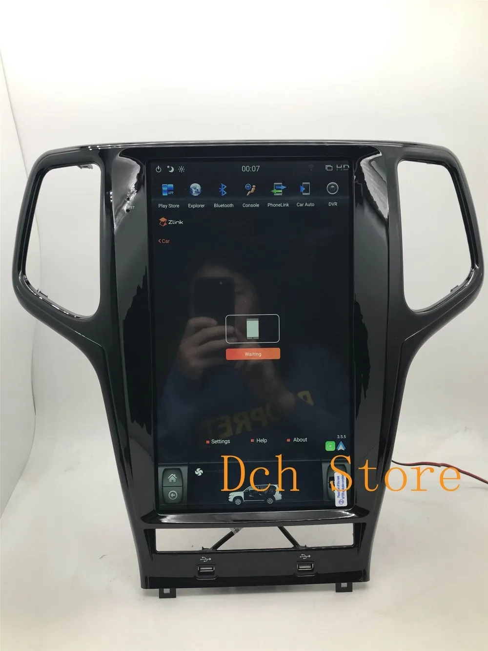 13,6 дюймов вертикальный экран Tesla стиль Android 8,1 автомобильный DVD gps плеер для Jeep Grand Cherokee 2011- px6 carplay радио navi
