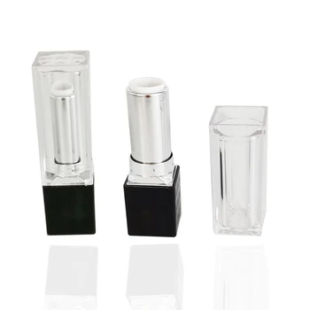 

10pcs Empty Lipstick Tube 12.1mm Lip Balm Tube Square Refillable Bottles Lipstick Balm Containers Travel Makeup Tools