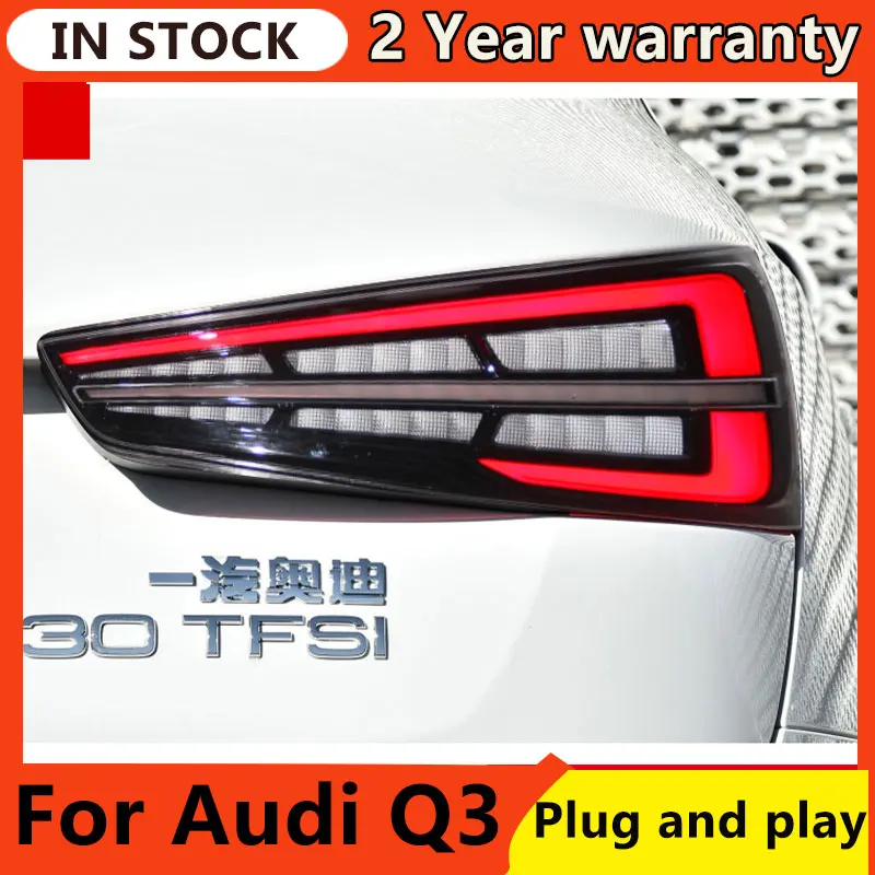 

Tail Lamp For Car Audi Q3 2013-2019 update New Q3 Tail Lights Led Fog Lights DRL Day Running Light Tuning Car Accessories