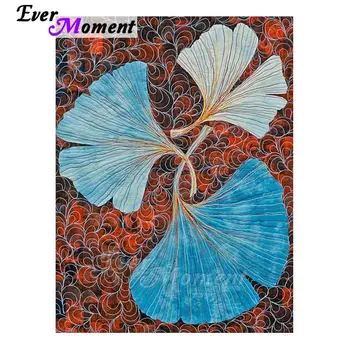 

Ever Moment Diamond Painting Mosaic Picture Craft Plant Ginkgo Leaves DIY Home Decor 2020 Paint By Diamonds New Arrivals 5L923