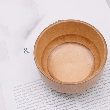 

2 Piece Bamboo Bowls Wooden Bowl Set Decorative Modern Serving Bowls for Fruits, Salads, Rice, Soup and Foods