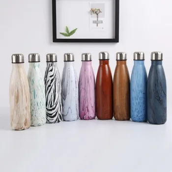 

500ML Portable Water Bottle Vacuum Flasks Insulated Flask Thermal Sport Hot Cold Cup Student Travel Mug Creative Thermoses