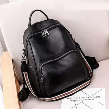 

Women's Leather Backpack School Bag Leisure Waterproof Real Leather Backpack Women's Luxury Travel Backpack Women's Travel Schoo