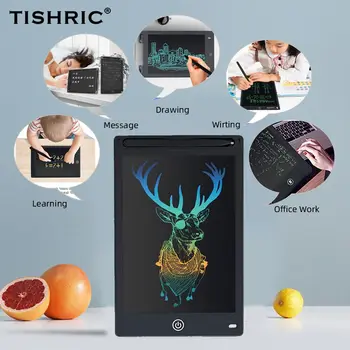

TISHRIC Mini 8.5 inch Kids Drawing Tablet Board ICD Digital Granphic Tablet Writing Pad Handwriting Erasable with Battery Stylus