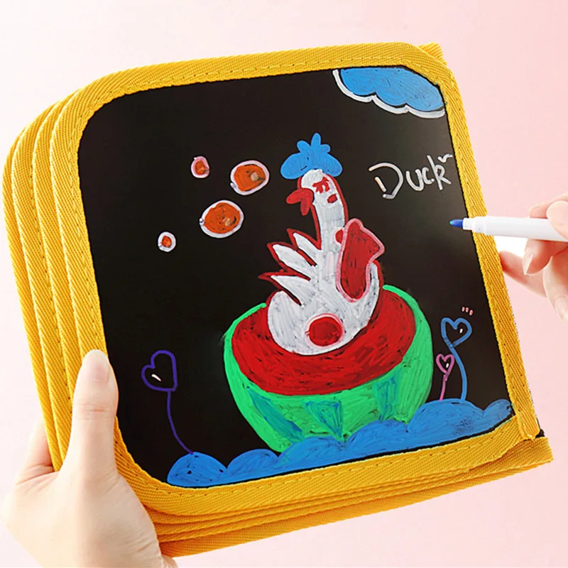 1 Набор портативный мягкий мел доска для рисования DIY Рисование книга Раскраска с водой Мел Детские краски доска
