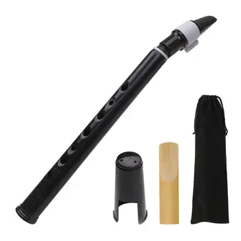 

Mini Pocket Sax 8 Holes Little Saxophone with Carrying Bag Woodwind Musical Instrument for Beginner Black Color