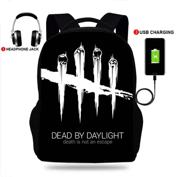 

New Dead by daylight print backpack multifunction USB charging Travel bag for teenagers Boys Girls School Bags Travel Bags