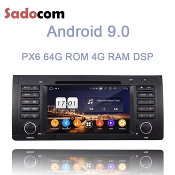 

PX6 1 din 7" Android 10.0 Car DVD player Bluetooth 5.0 64GB ROM 4GB RAM for BMW M5 E39 X5 E53 RDS Radio 8Core car radio Glonass