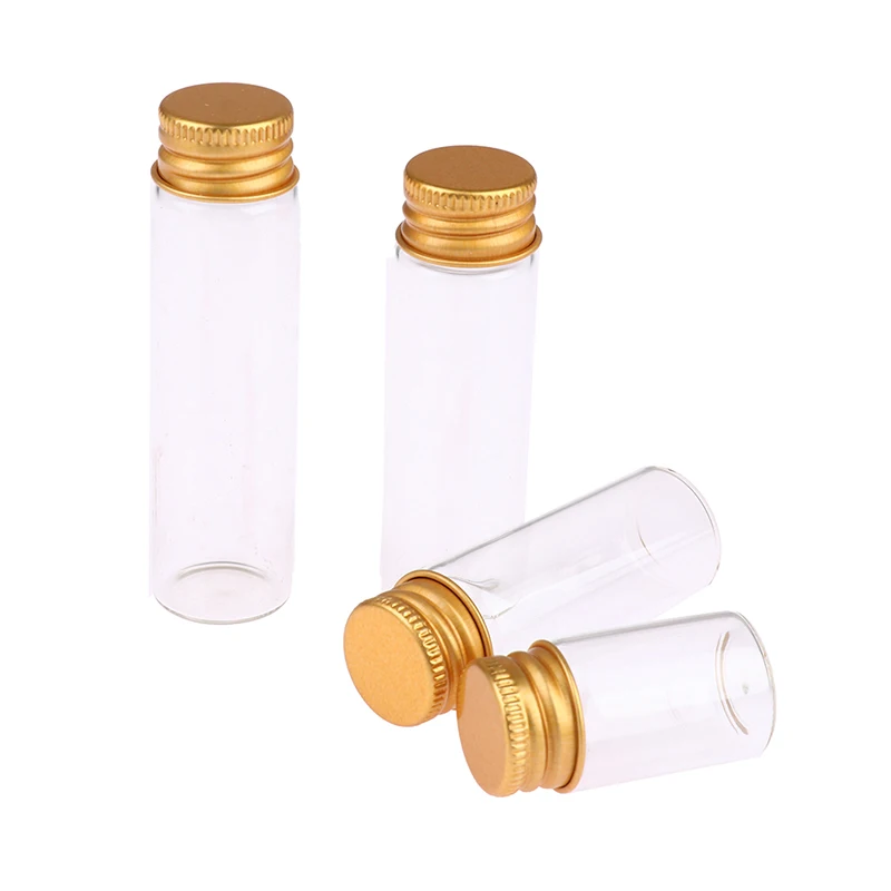 Glass Bottles With Aluminium Lids 10Pieces 6 Sizes U-pick 5ml/7ml/10ml/14ml/18ml/20ml, glass bottles,refillable bottles