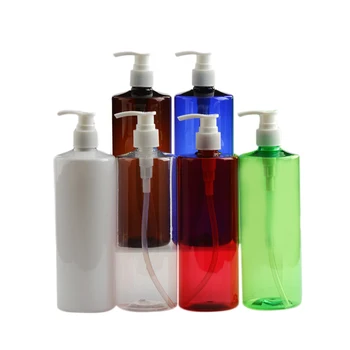 

6 PCS Large Capacity 500Ml Lotion Shower Gel Empty Refill Pump Bottle Travel Bottle Soap Holder Dispenser for Soap Shower Gel