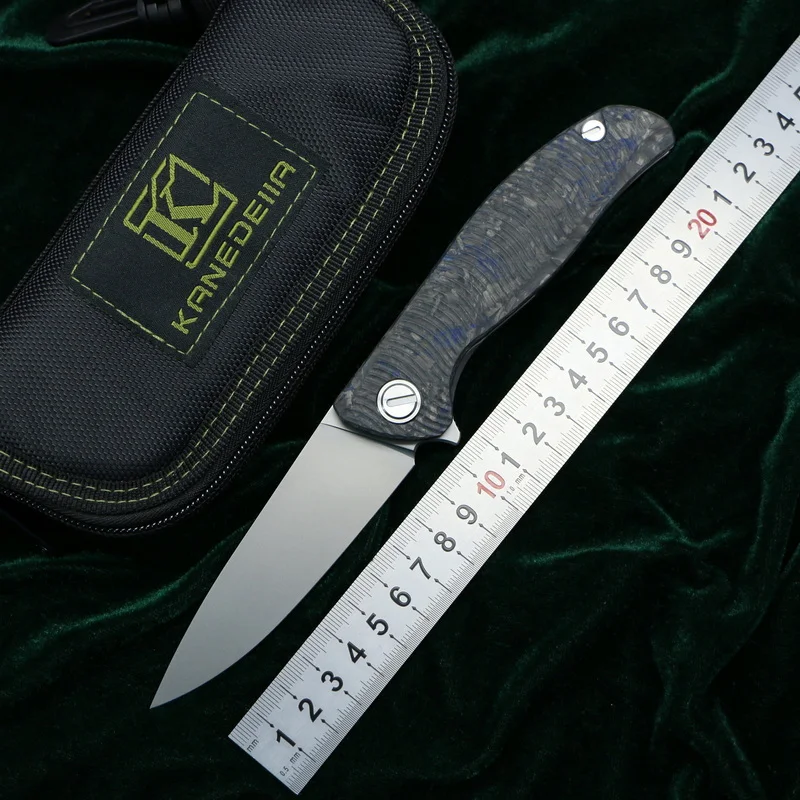 Складной нож Kanedeiia Flipper F3 карманный резец из титанового углеродного волокна с