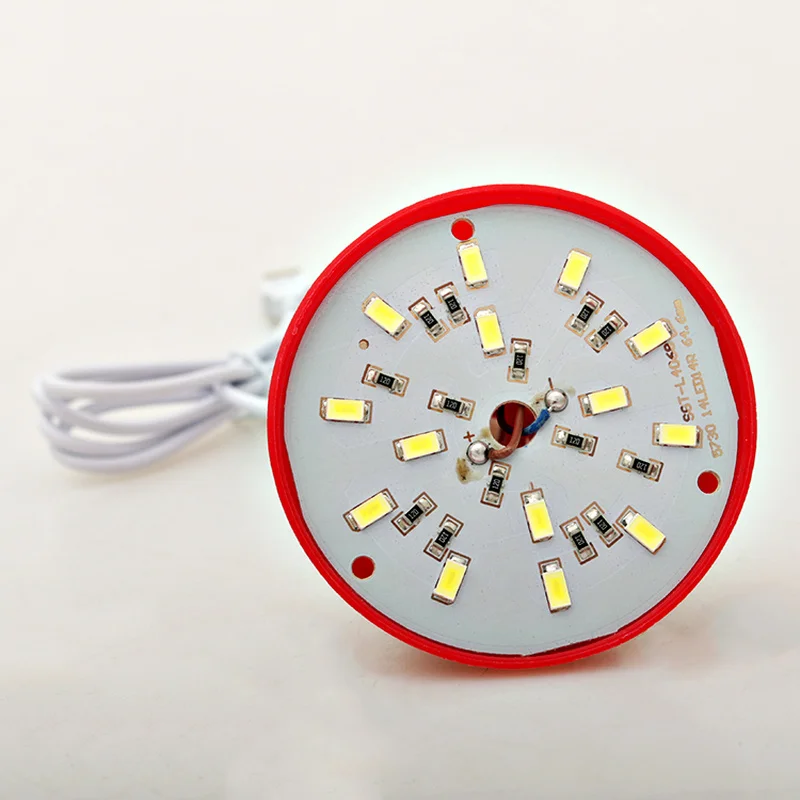 1 шт. Красочный ПВХ 5 в 5 Вт лампочка USB светильник портативный светильник светодиодный 5730 для походов кемпинга палатки путешествия работа с внешним аккумулятором ноутбука