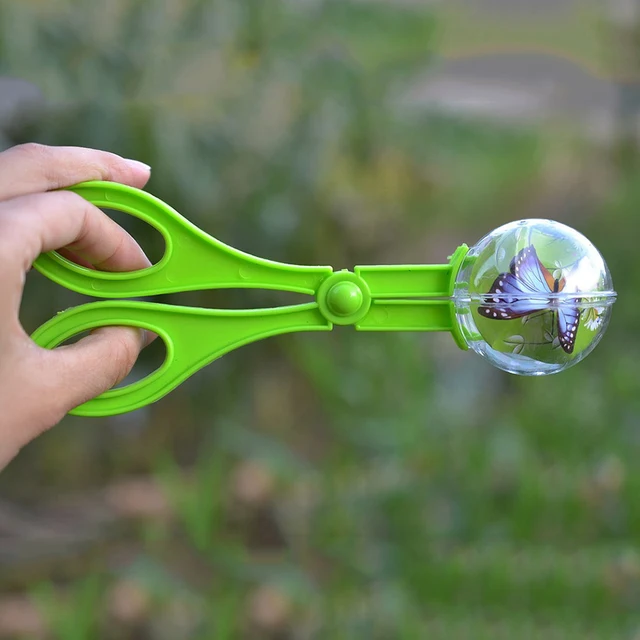 Bug Insect Catcher Scissors Tongs Tweezers Scooper Clamp Kids Toy Cleaning Tool For Biological outdoor adventure game toys 3