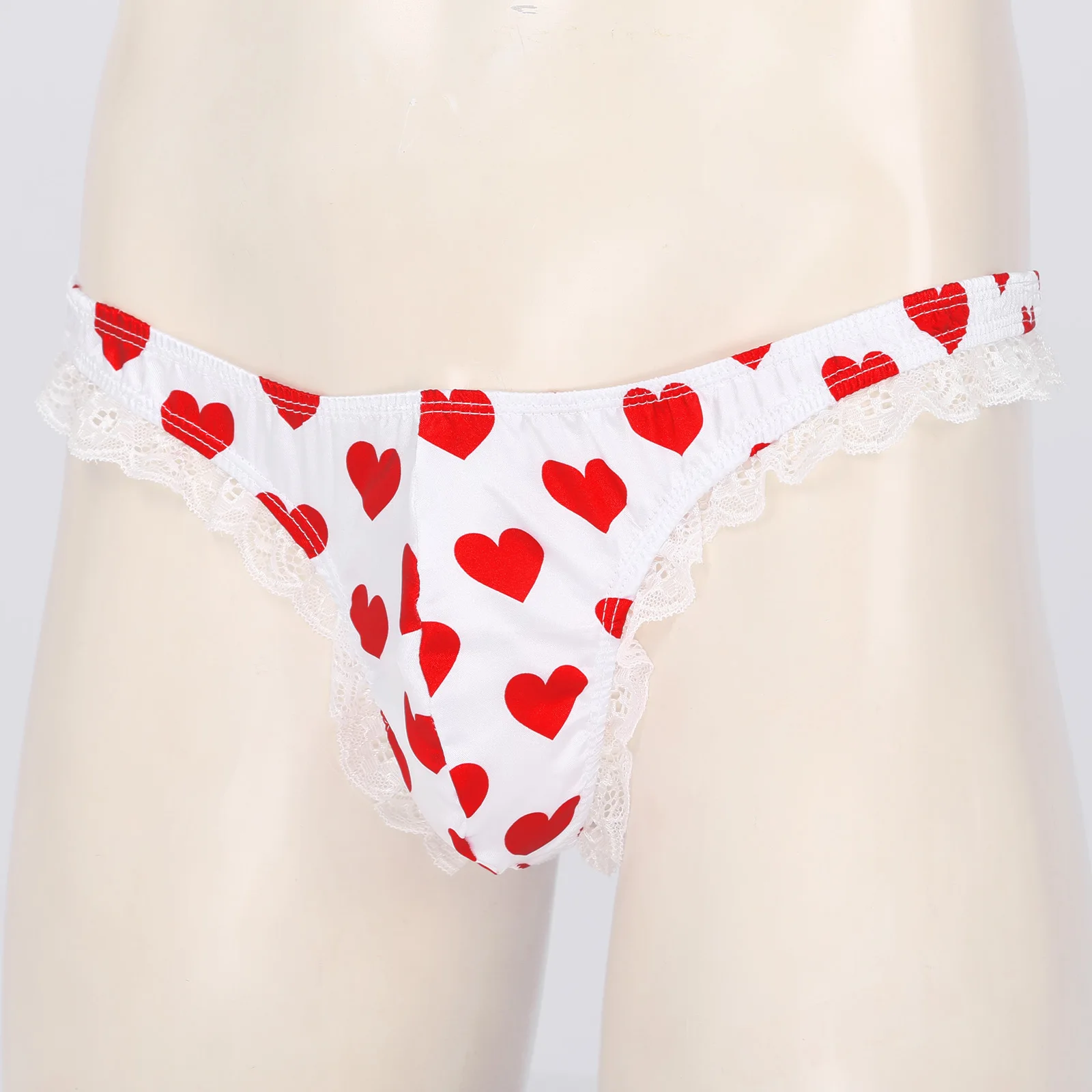 Mens Sexy Lingerie Sissy Panties Closed Penis Gay Male Floral Lace See through Jockstraps Bulge Pouch Briefs Bikini Underwear