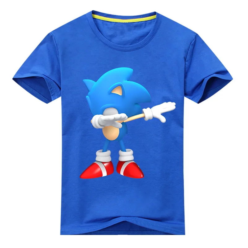 Детские топы с изображением Ежика для мальчиков и девочек; дизайнерские Забавные футболки; Детская летняя одежда из хлопка; футболка для малышей - Цвет: B