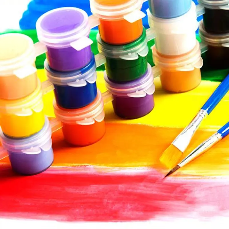 

1 Set 3ml/5ml Hand-painted Acrylic Paint Children Safe Painting Pigments Kindergarten DIY Art Graffiti Pigment Set New