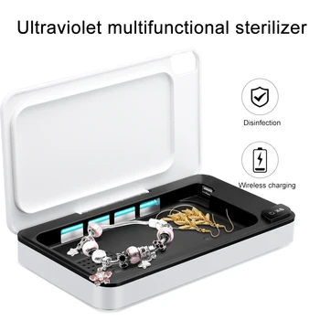 

Multifunction Cell Phone Disinfection Box Support Wireless Charging Eliminator Ultraviolet DQ-Drop
