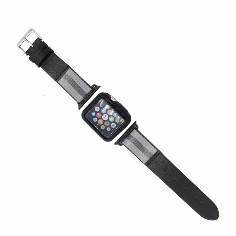 Кожаный ремешок для часов с чехол для Apple Watch Iwatch 42 мм/38 мм модная застежка для часов для мужчин и женщин