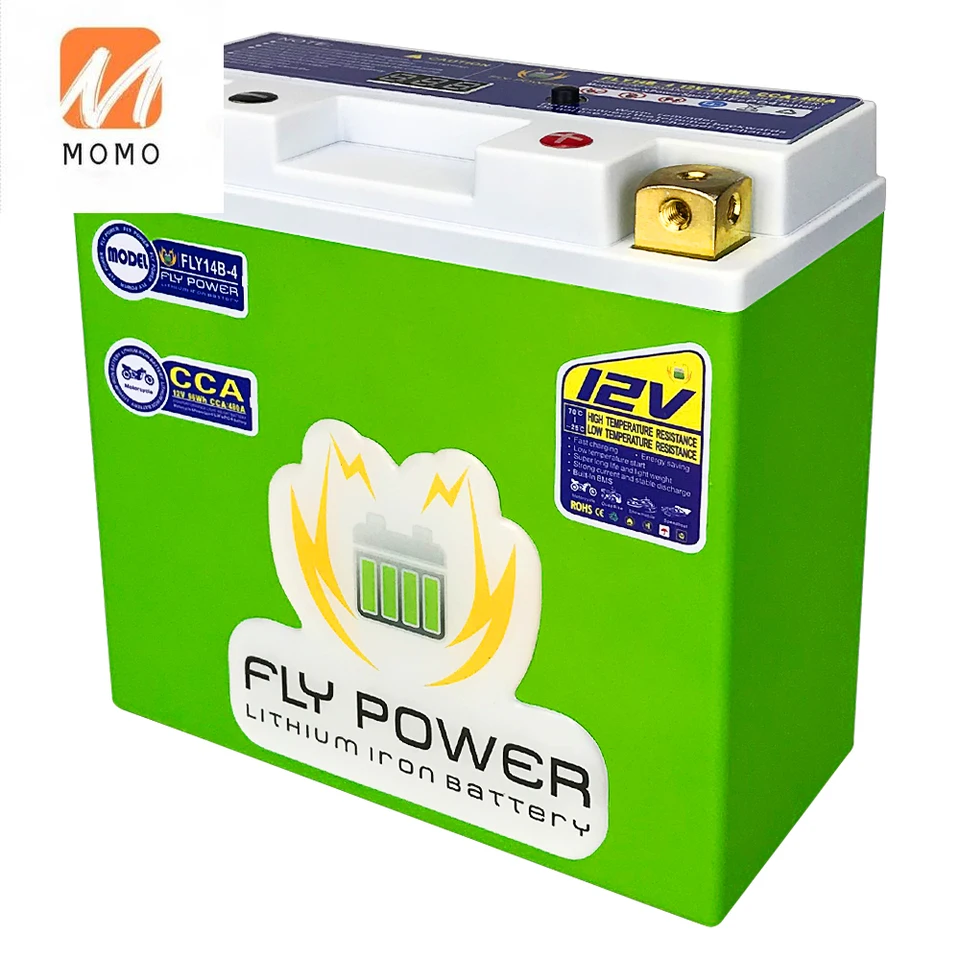 Batteria moto 4AH 12V LiFePO4 agli ioni di litio 4L-BS 180CCA  Size-113x70x89mm scheda BMS integrata batteria agli ioni di fosfato di  litio - AliExpress