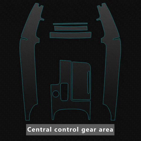 central control gear Для Audi A8 A8L 2012- центральная консоль управления, панель переключения передач, Автомобильный интерьер, невидимый бюстгальтер, защитная пленка, автомобильная наклейка - Название цвета: central control gear