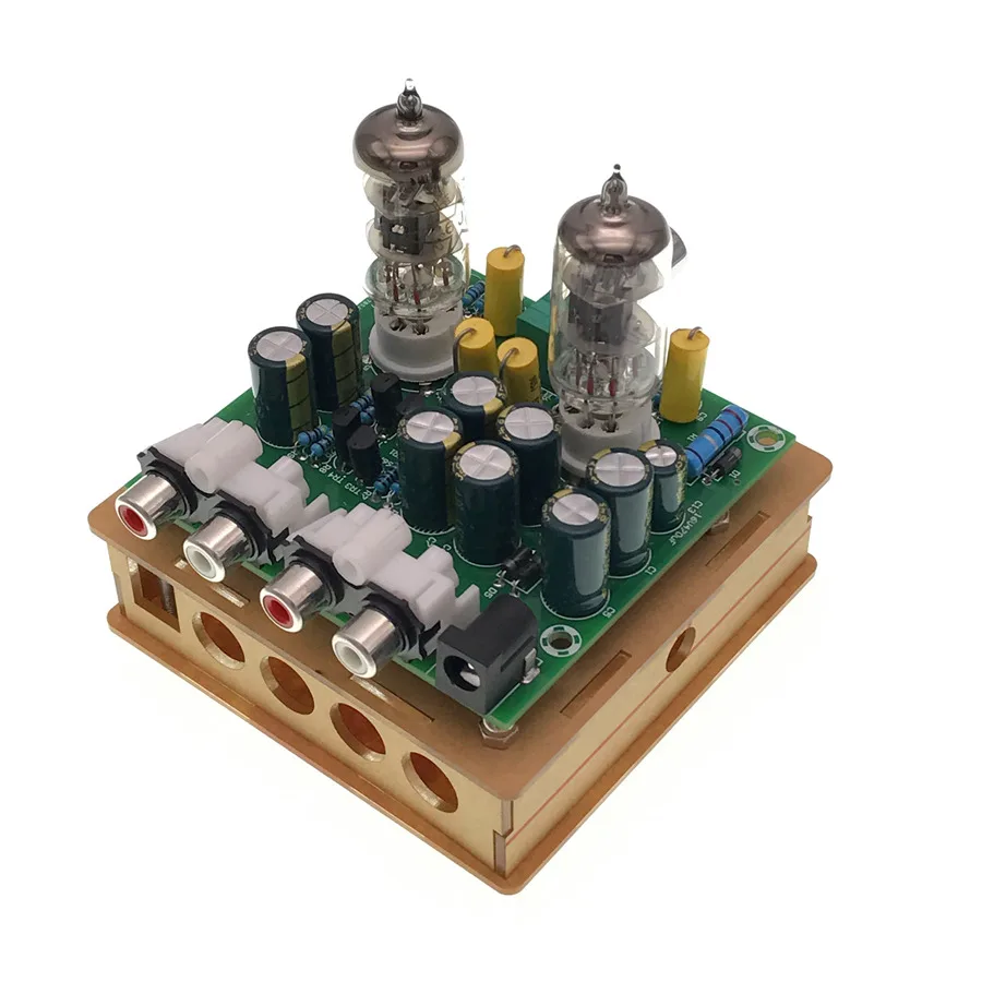 Newest 6J1 tube preamp amplifier board Pre amp Headphone amp 6J1 valve preamp bile buffer diy kits 6J1 tube preamp amplifier boa