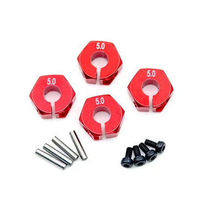 5 mm 12 мм универсальный колесный шестигранный адаптер для HSP Sakura 1/10 Масштаб RC спортивный автомобиль внедорожный автомобиль bigfoot автомобиль 5 6 7 мм шестигранный адаптер колеса - Цвет: 5 mm