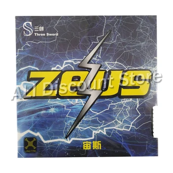 

ITTF Approved Three Sword ZEUS Long Pimples Table Tennis Cover / Table Tennis Rubber/ Ping Pong Rubber