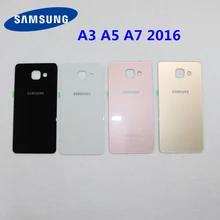 Funda de cristal trasera para móvil, pegatina adhesiva para Samsung Galaxy A3, A5, A7, A9, 2016, A310, A510, A710, A910, A900