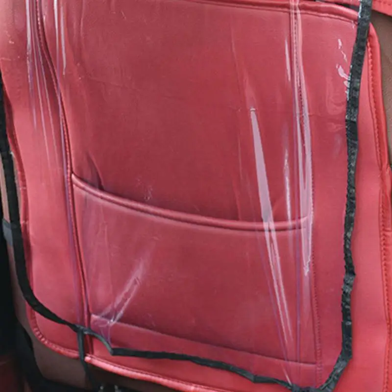 1 шт. ПВХ автомобильные защитные накладки на заднюю часть сиденья прозрачные водонепроницаемые анти-удар для детей Детские анти-грязные автомобильные чехлы на заднюю часть сиденья