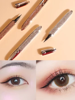 

HOJO NEW Diamond Shinny Waterproof Liquid Eyeliner Quick-drying Makeup Tools Long Lasting Eyeliner Pen Black Beauty Cosmetics