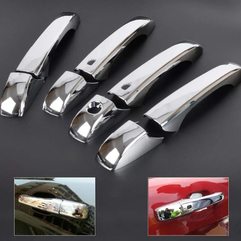 Хромированная крышка дверных ручек для 11 2012 2013 Jeep Патриот+ Grand Cherokee