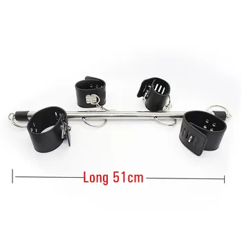 BDSM Bondage Kit Sex Machine Spreader Bar Ankle Cuffs Handcuffs Sex Toys For Couples Women Adult Cosplay Games Erotic Product 4