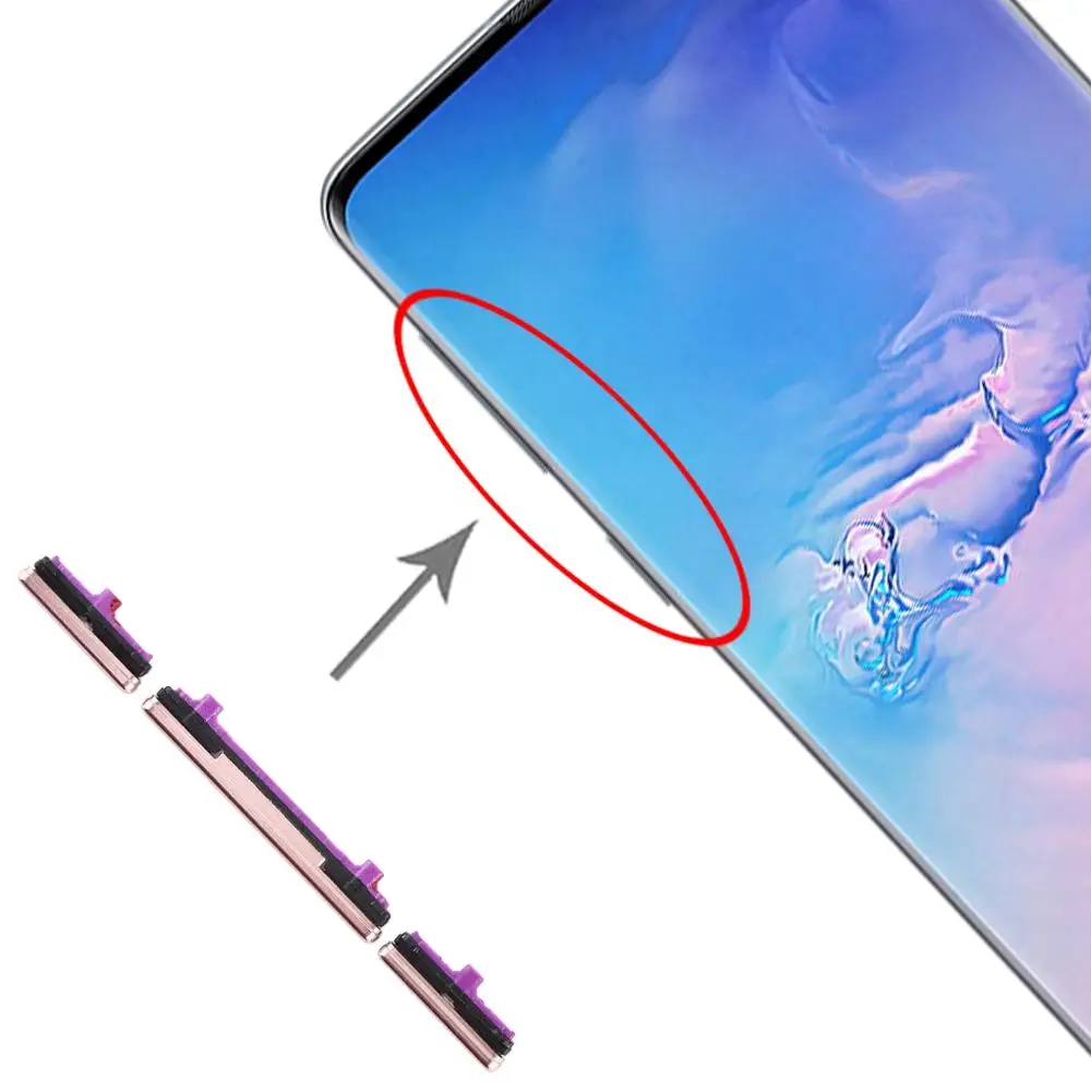 

10 комплектов боковых ключей для Galaxy S10 / Galaxy S10 +